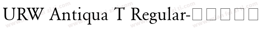 URW Antiqua T Regular字体转换